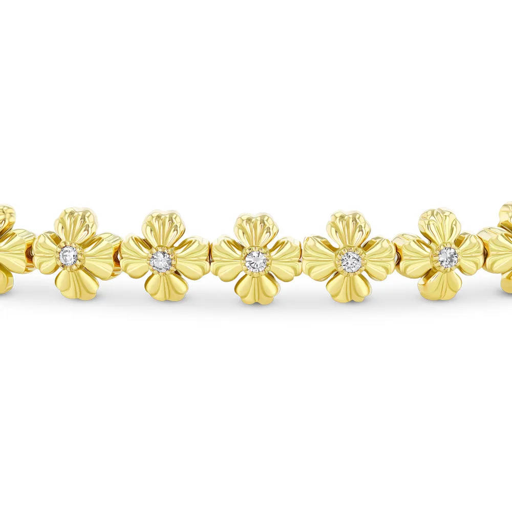 Best & Co. Flexible Clover Cuff (18k YG)