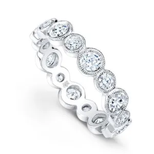 Beverley K 18k White Gold 1.34ct Diamond Stackable Eternity Band