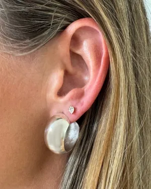 Big Rig Sterling Silver Large Hoops