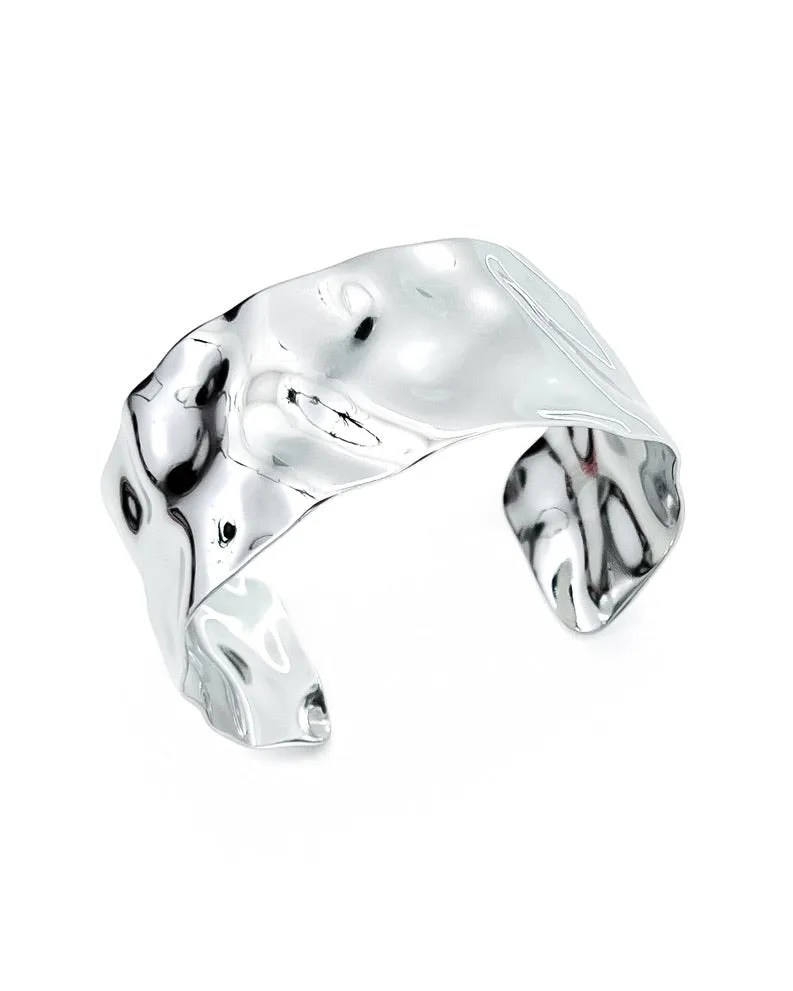 Billie Wave Gold Silver Cuff Bracelet || Choose Color