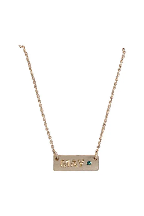 Birthstone & Month Necklaces