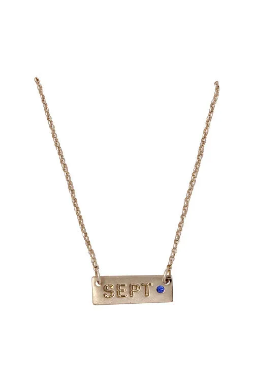Birthstone & Month Necklaces
