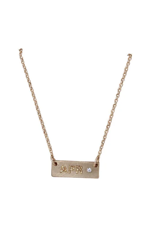 Birthstone & Month Necklaces