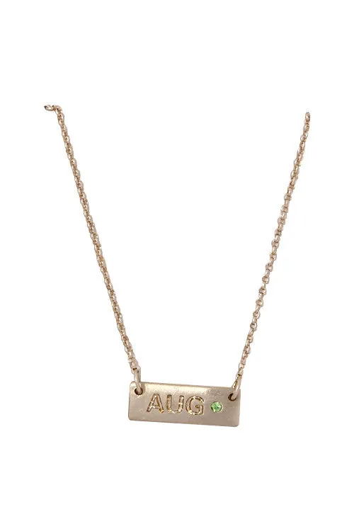Birthstone & Month Necklaces