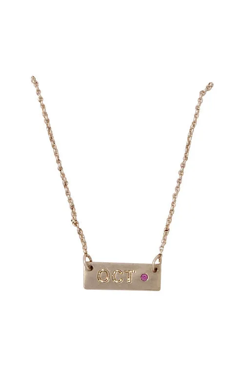 Birthstone & Month Necklaces
