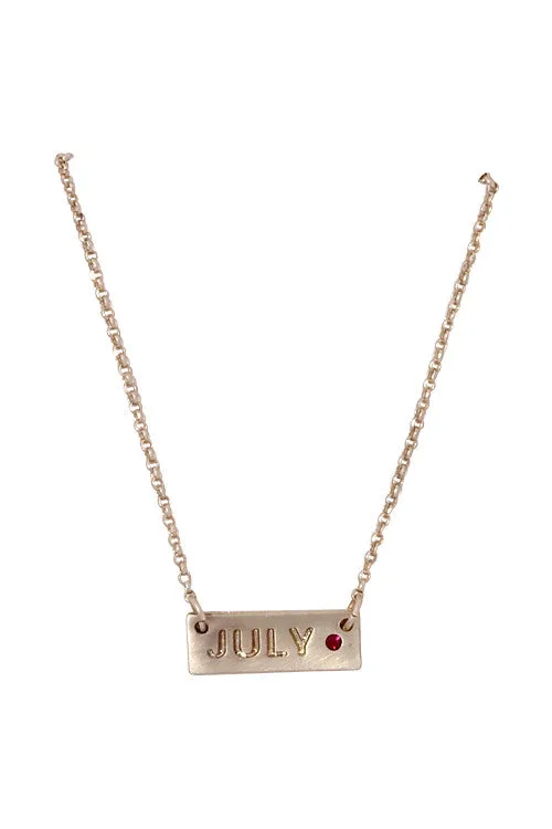 Birthstone & Month Necklaces