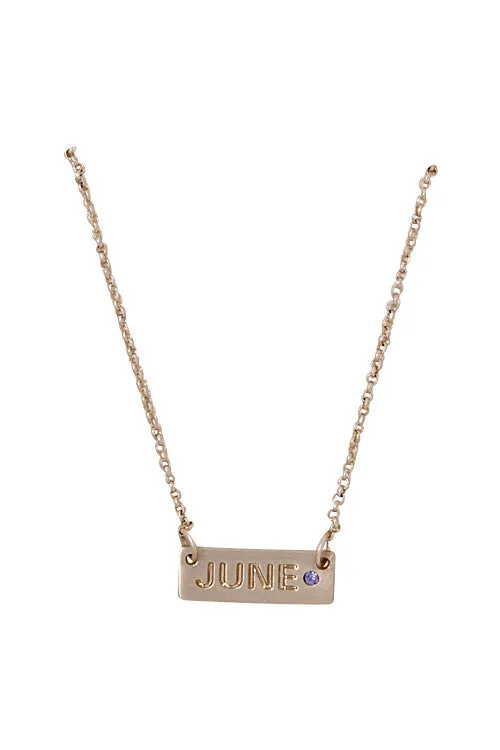Birthstone & Month Necklaces