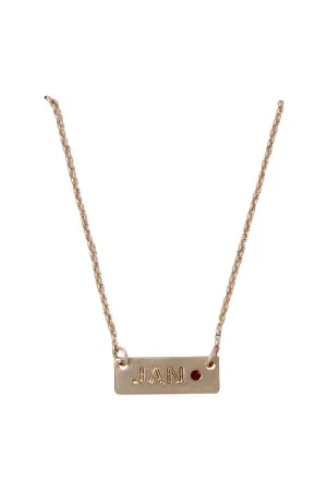Birthstone & Month Necklaces