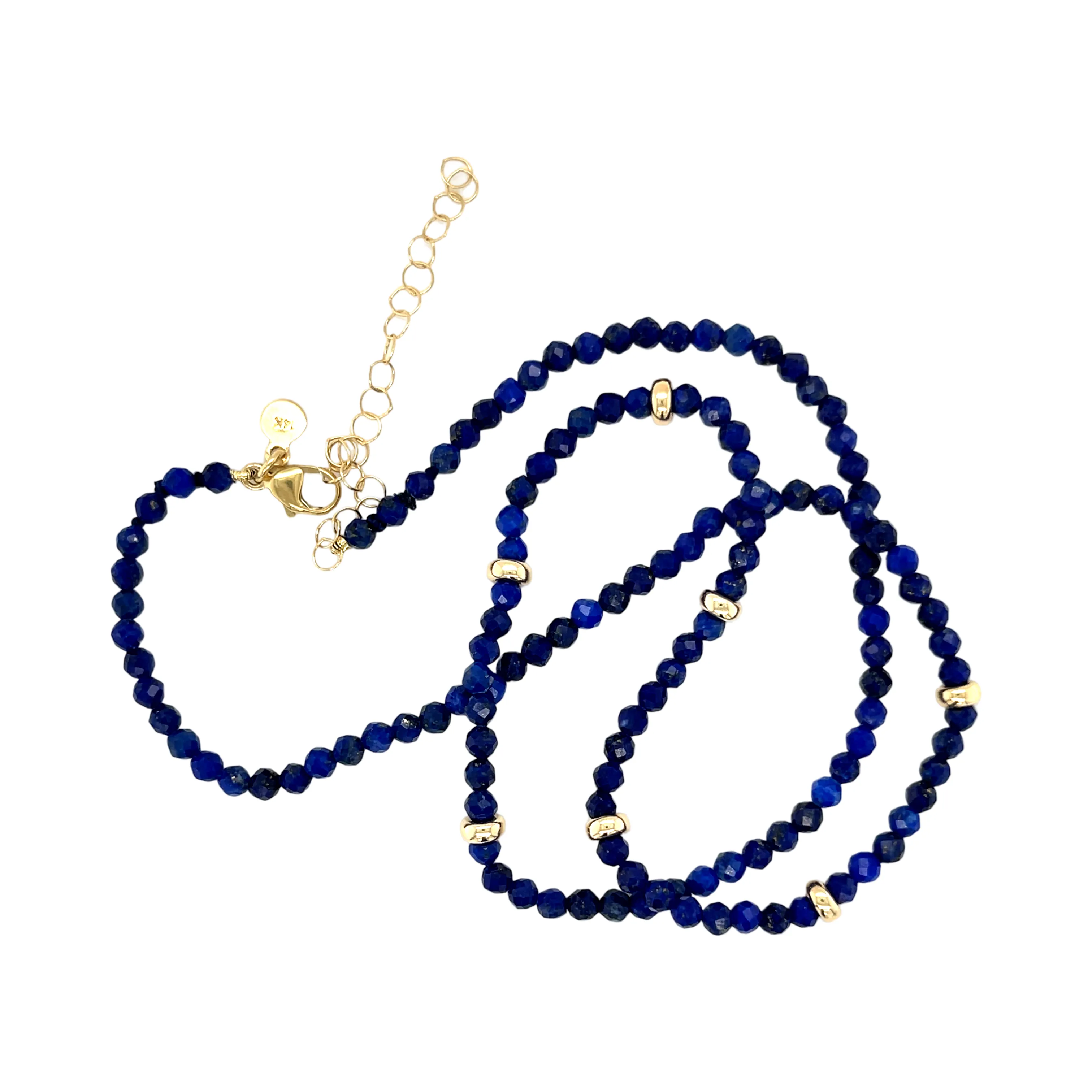 Blue Lapis Bead Necklace