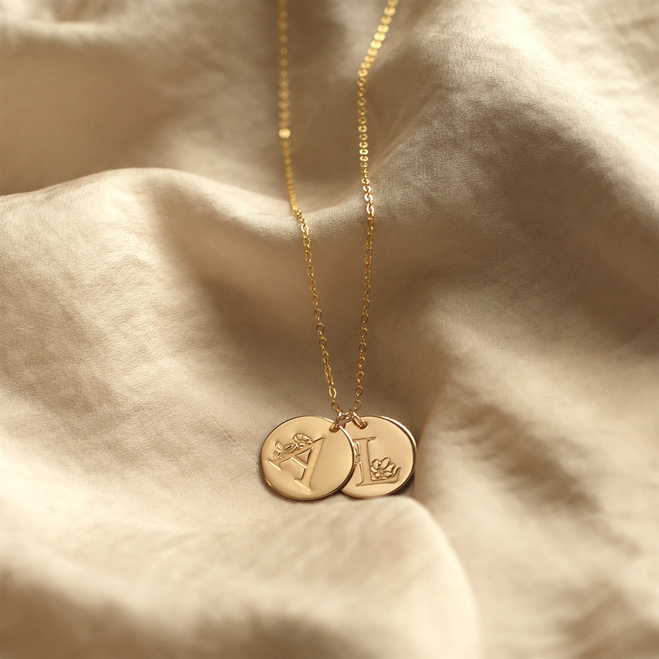 Botanical Alphabet Necklace
