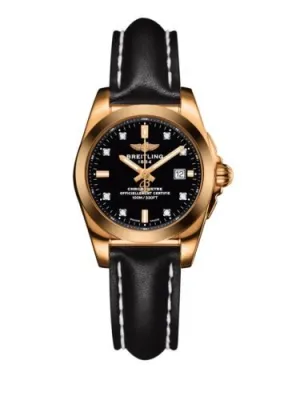 Breitling Galactic 29 Quartz Chronometer Diamond Black Dial Ladies Watch H7234812/BE86-477X