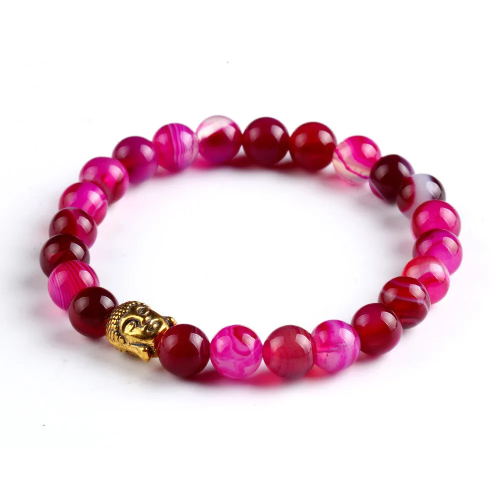 Buddha beads Bracelets Bangles Natural Stone Charm Bracelets For Women and Men Jewelry