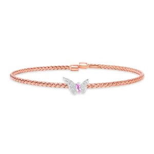Butterfly Diamond Bangle