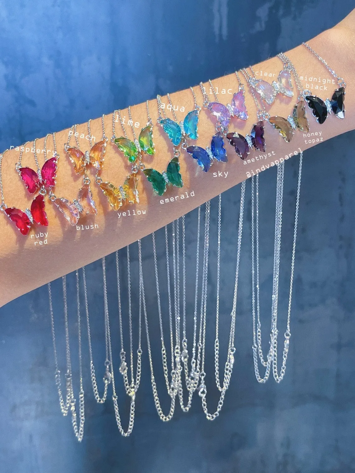 Butterfly Necklace Set, Valerie