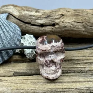 Cantera Opal Skull Necklace