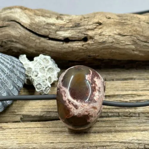 Cantera Opal Skull Necklace