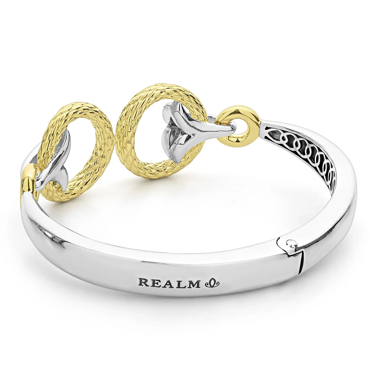 Capulet Torque Cuff 22mm - Two Tone Gold   Silver