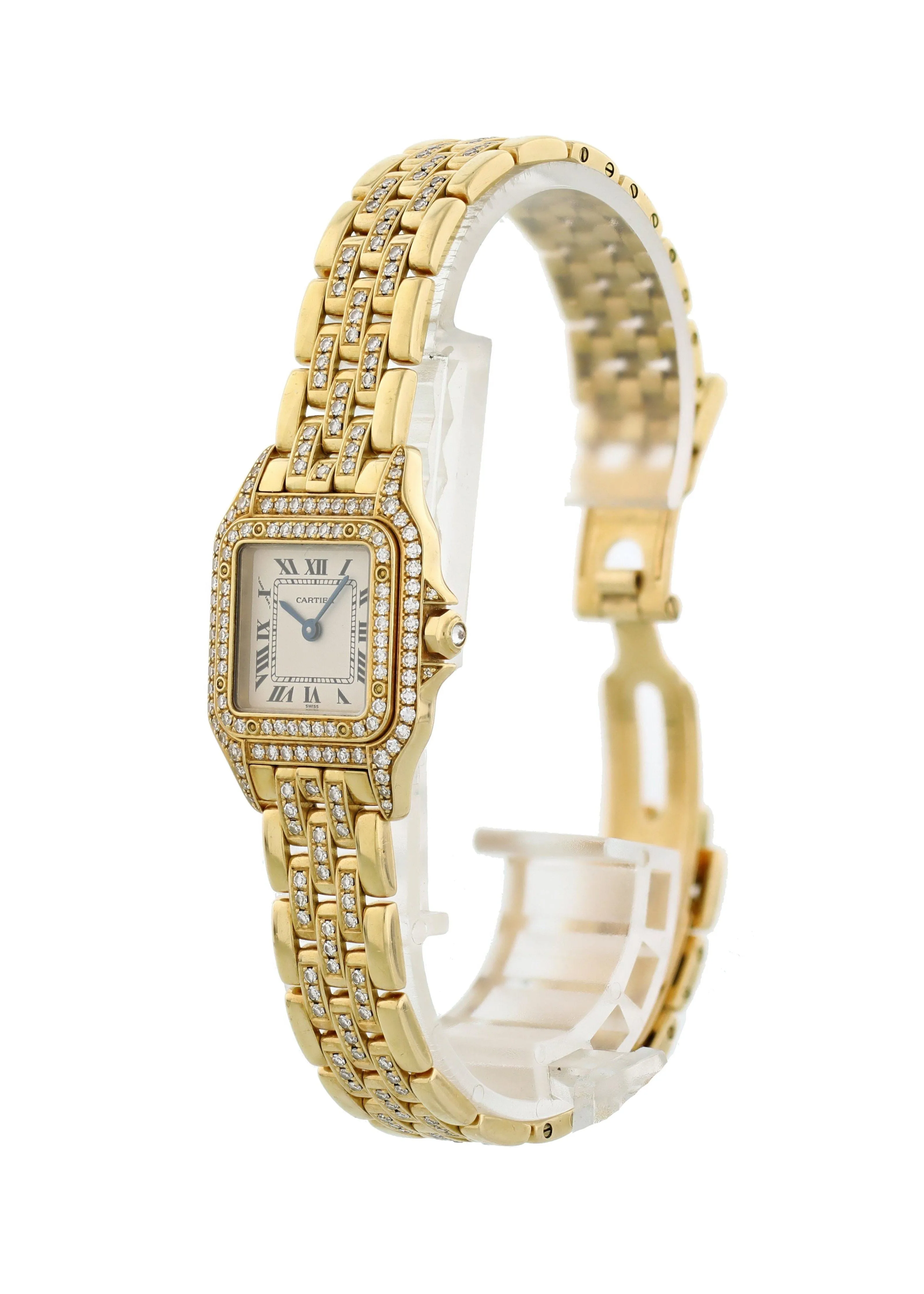 Cartier Panthere 128000 M 18k Yellow Gold Ladies Diamond Watch