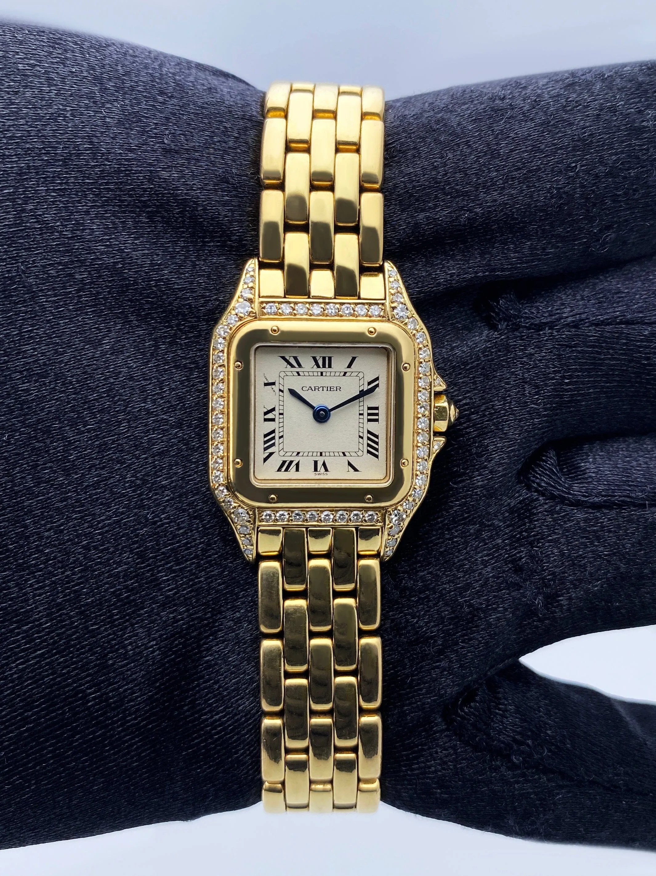 Cartier Panthere 8669 Diamond 18K Yellow Gold Ladies Watch