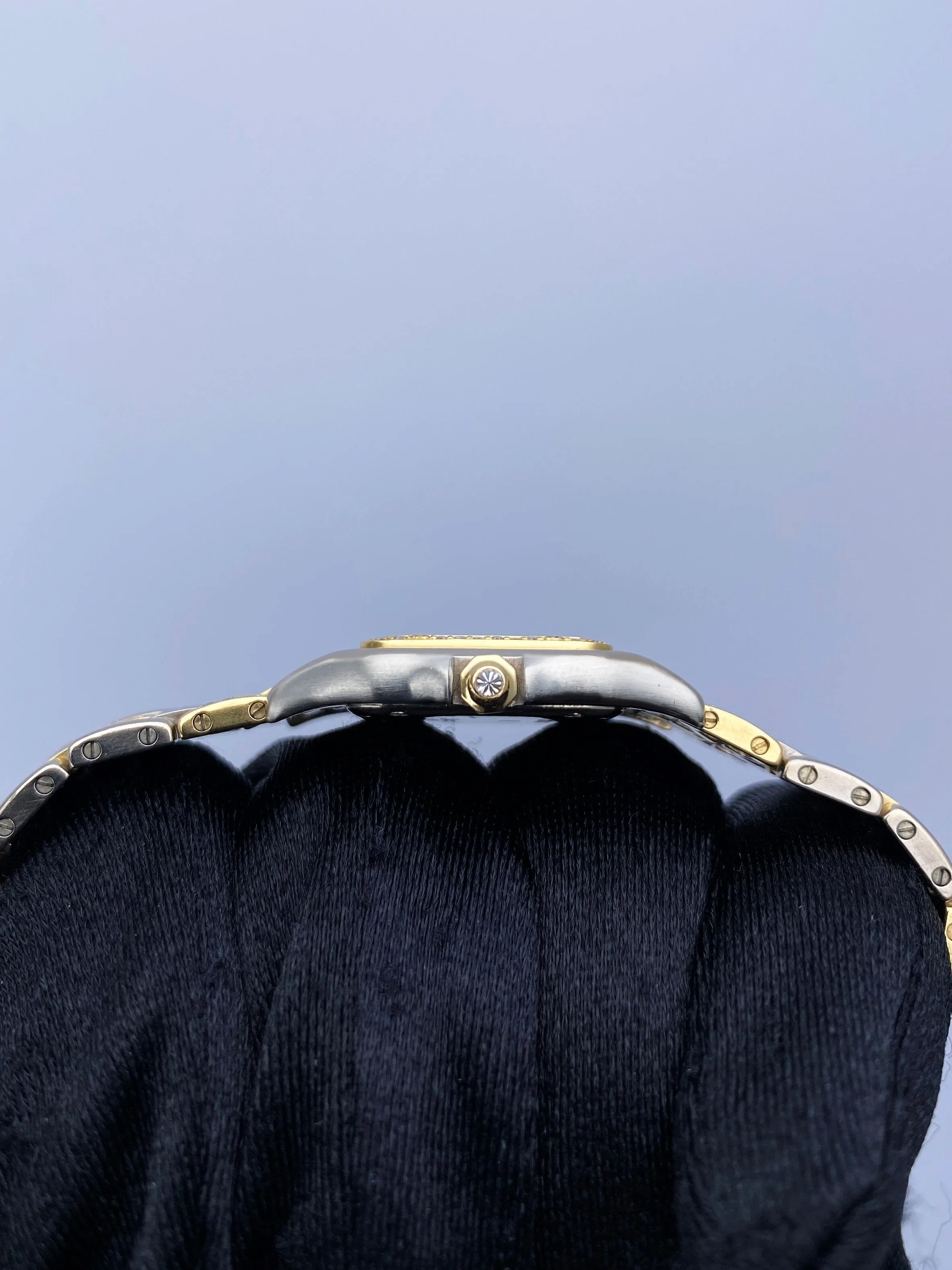 Cartier Panthere WF3052FH Gold Obsidian Stone Ladies Watch