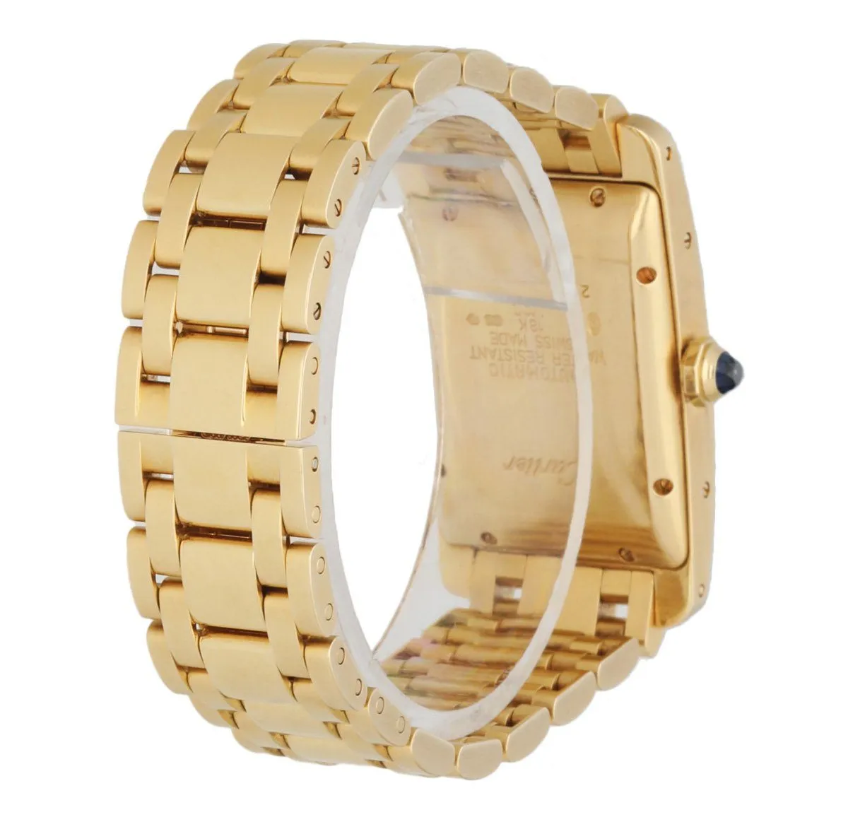 Cartier Tank Americaine W26035K2 /1725 18K Yellow Gold Watch