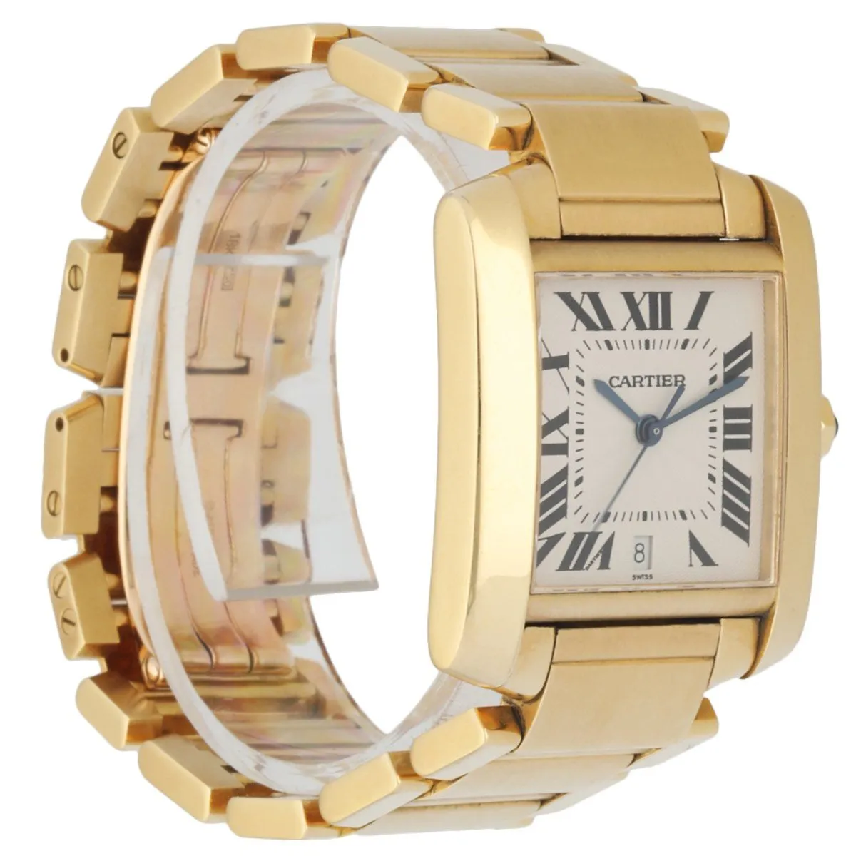 Cartier Tank Francaise 1840 18K Yellow Gold Men's Watch