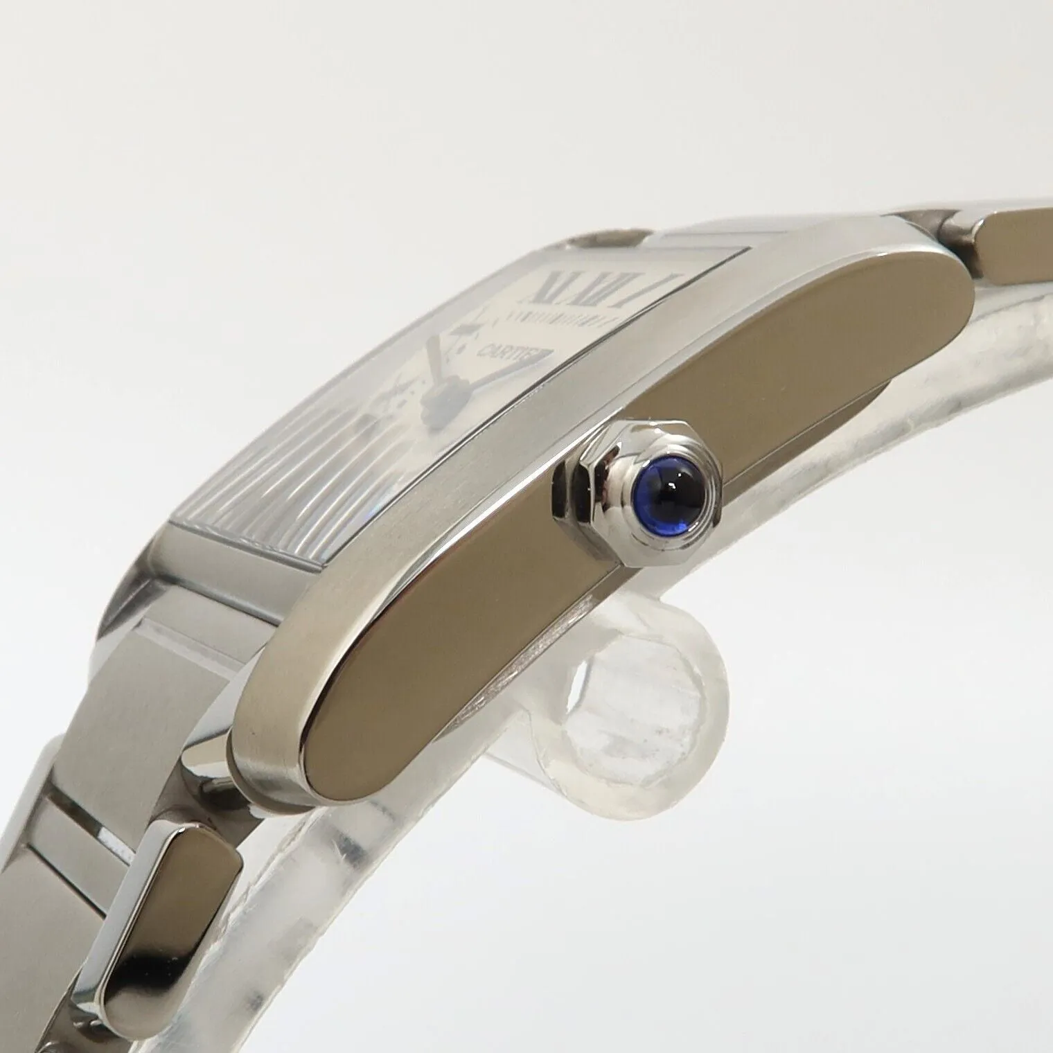 Cartier Tank Francaise Mid-Size Silver Dial Quartz Stainless Steel W51011Q3 2465