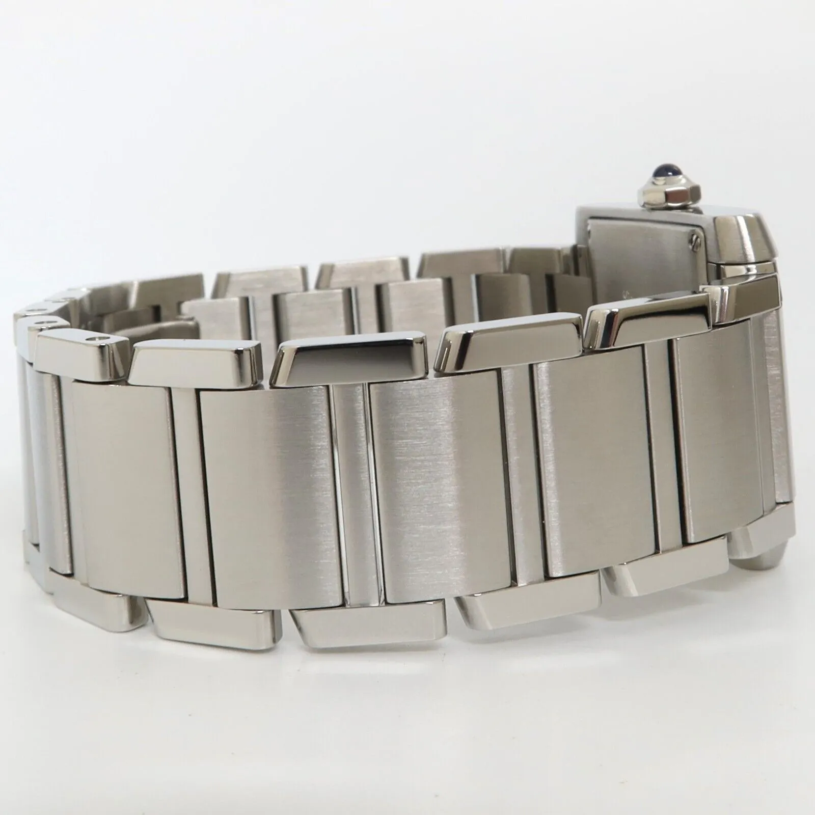 Cartier Tank Francaise Mid-Size Silver Dial Quartz Stainless Steel W51011Q3 2465