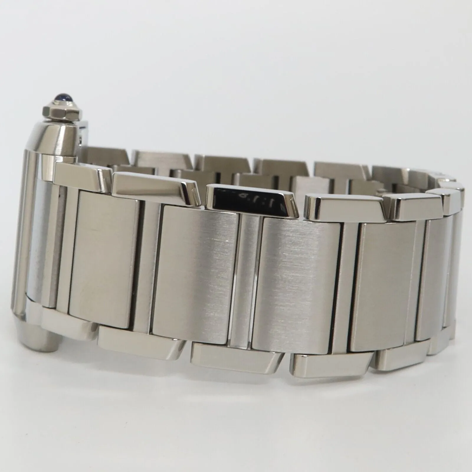Cartier Tank Francaise Mid-Size Silver Dial Quartz Stainless Steel W51011Q3 2465