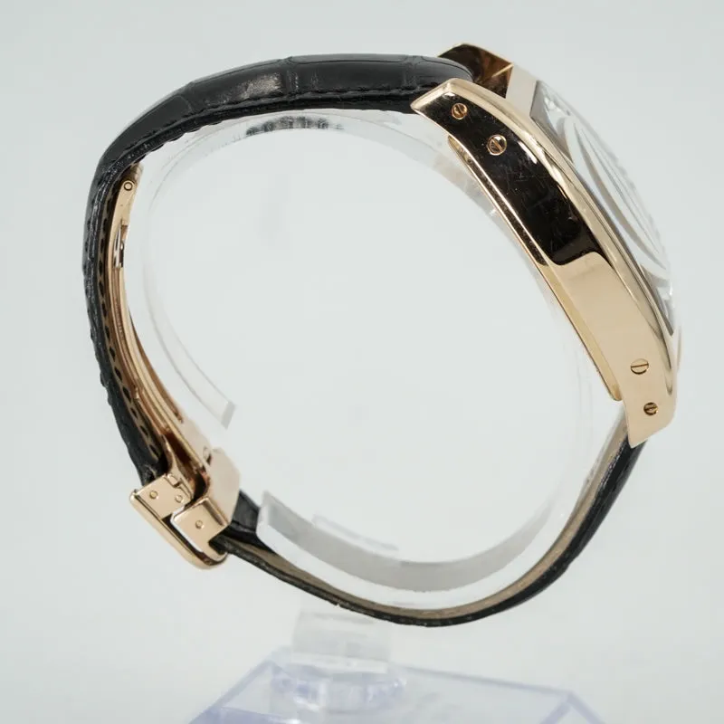 Cartier Tortue XL W1545851 Privee 18K Rose Gold 8-Day Box & Book