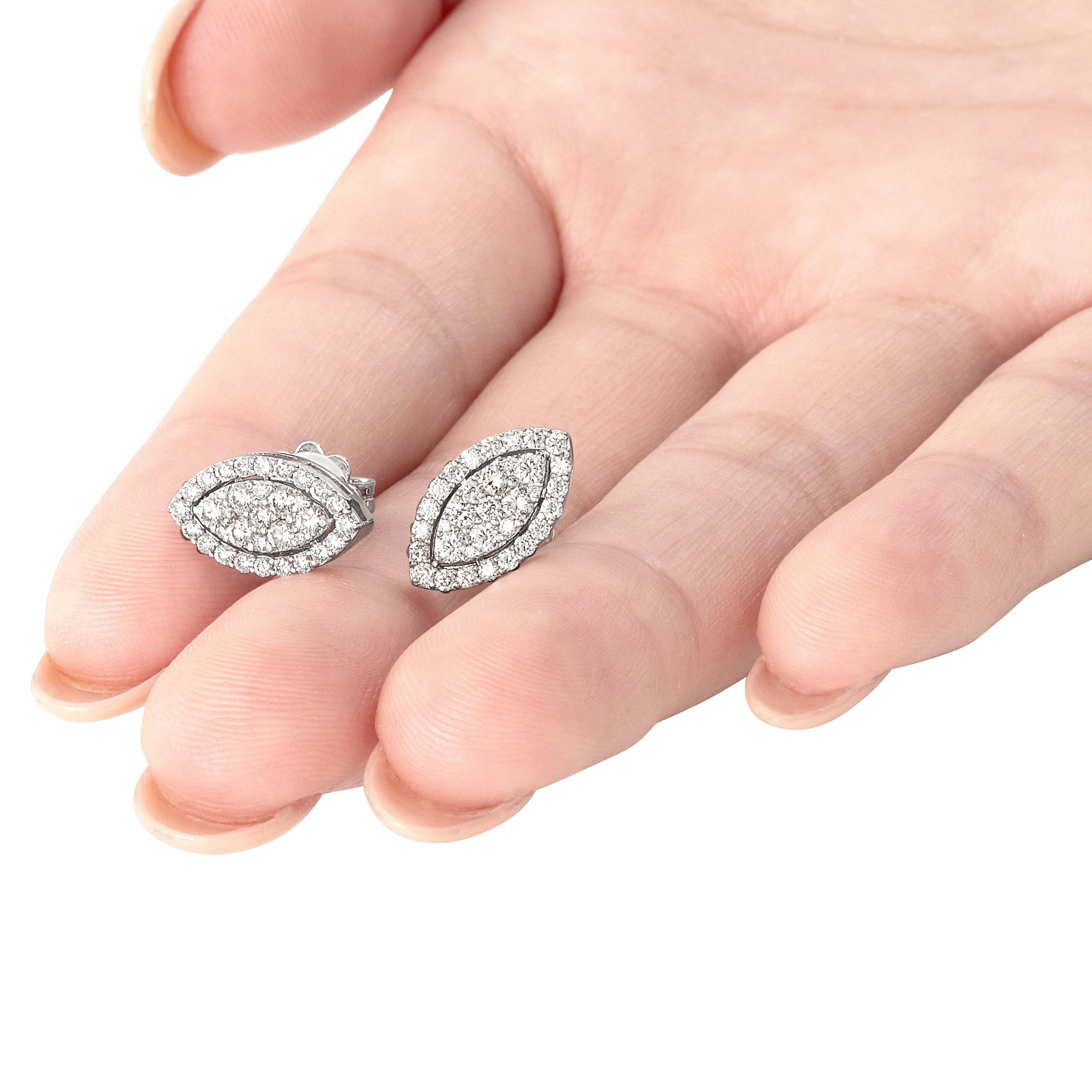 Cat-Eye Diamond Earrings