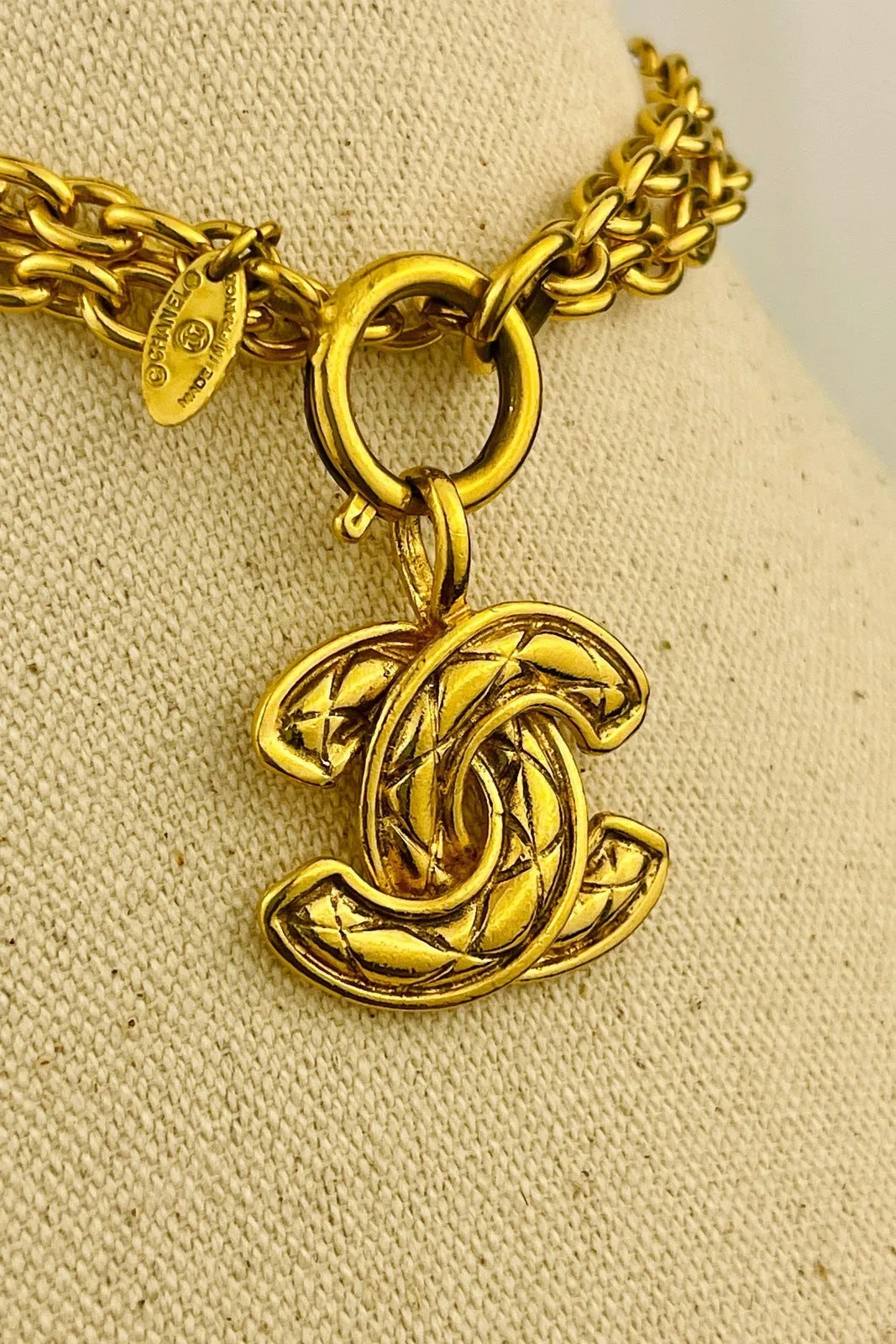 Chanel CC Gold Medium Necklace