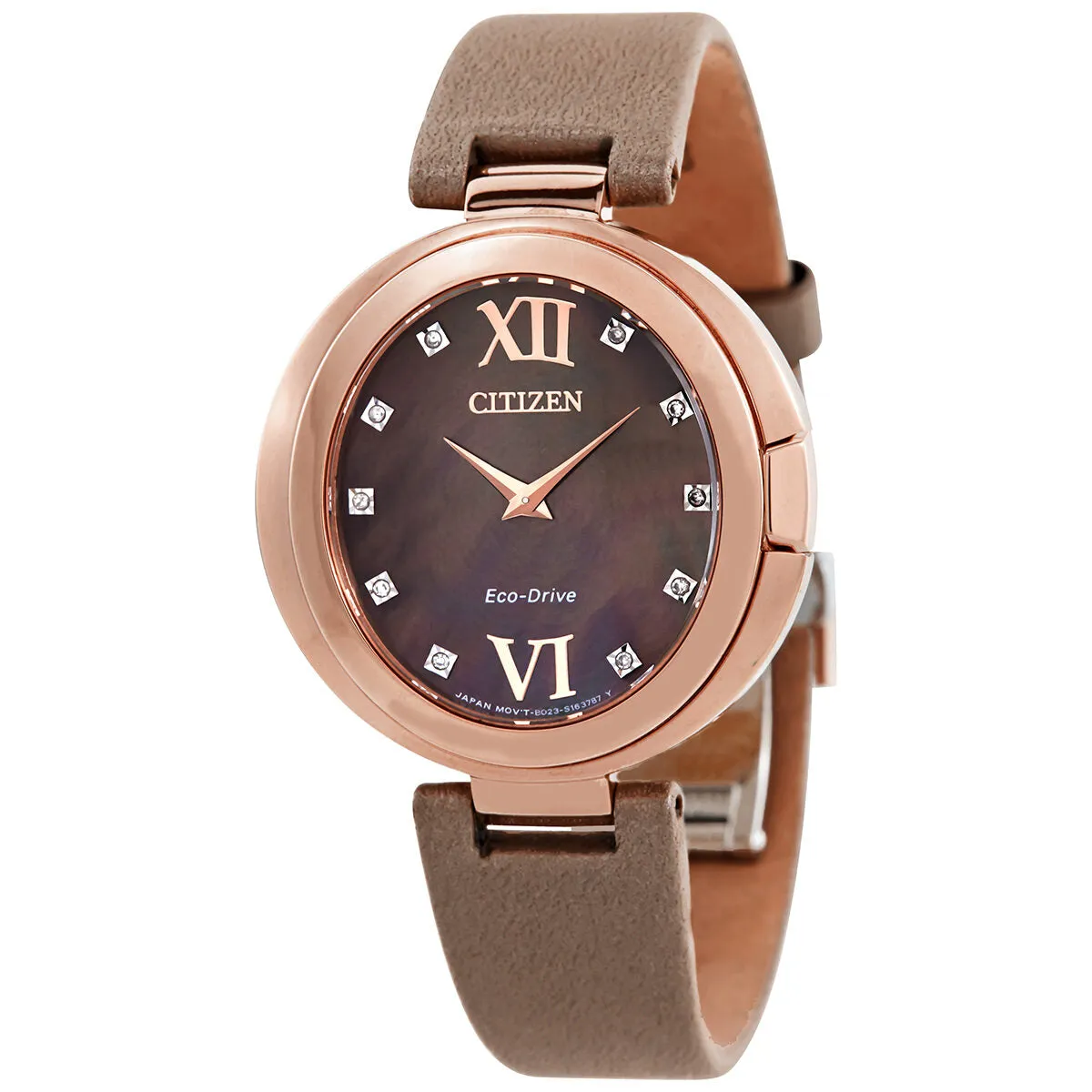 Citizen Capella Diamond Taupe Dial Ladies Watch EX1513-00Y