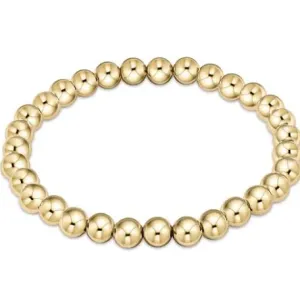 Classic Gold 6mm Bead Bracelet