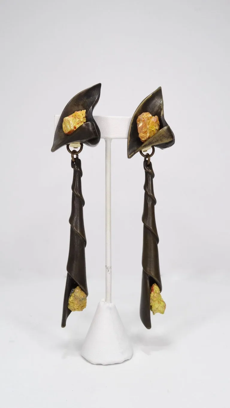 Claude Montana Bouquet Earrings