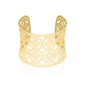 Clover | 18k Gold | Laser Cut Cuff