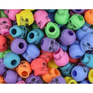 Colored Skull Beads (300 Pack)