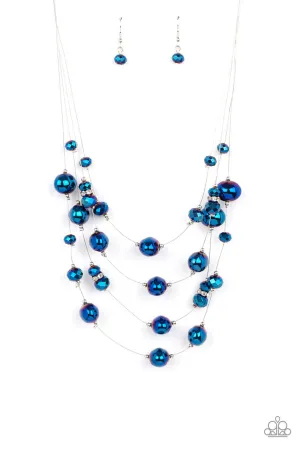 Cosmic Real Estate Blue Paparazzi Necklace