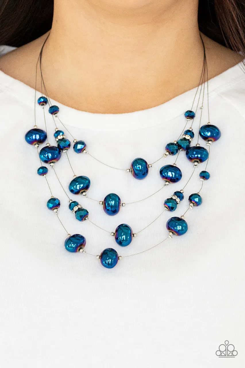 Cosmic Real Estate Blue Paparazzi Necklace