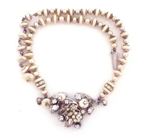 Crystal and pearl necklace by Robert