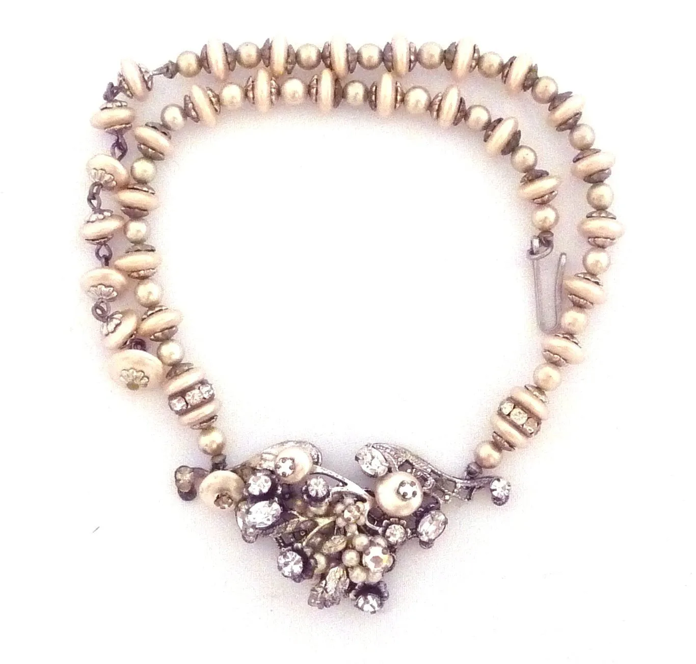 Crystal and pearl necklace by Robert