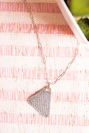 Crystal Avenue Pave Silvertone Sydney Necklace