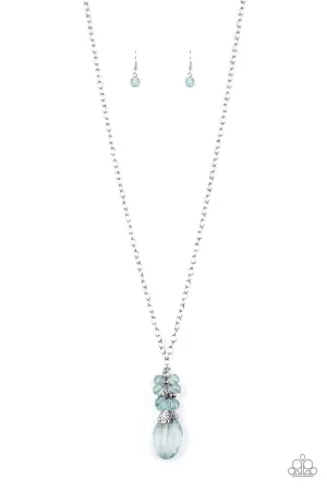 Crystal Cascade Blue Paparazzi Necklace