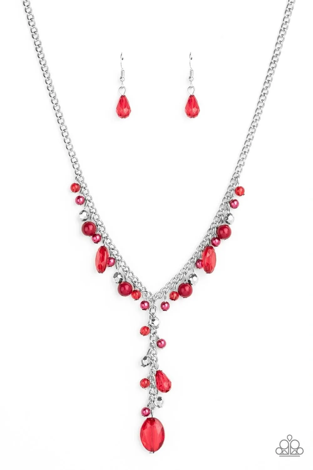 Crystal Couture Red Necklace