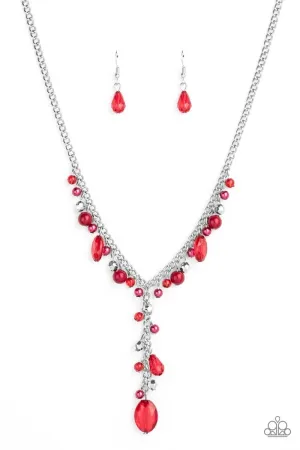 Crystal Couture Red Necklace