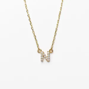 Crystal Initial Necklace
