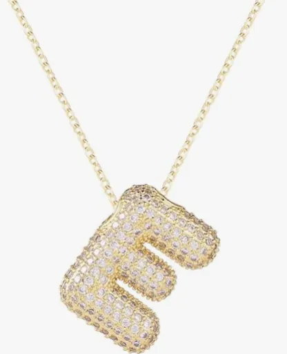 Crystal Initial Necklaces
