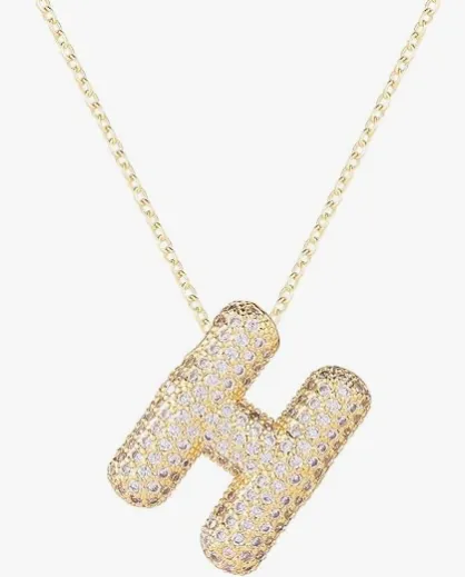Crystal Initial Necklaces