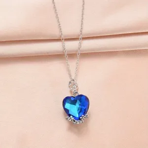 Crystal MOM Heart Necklace Gift For Men