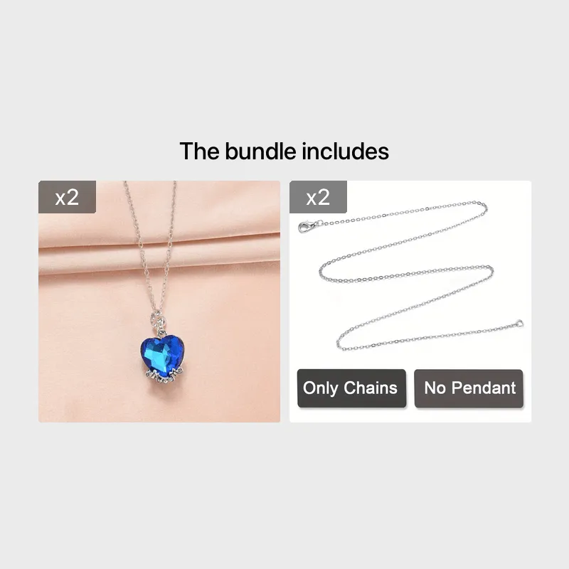 Crystal MOM Heart Necklace Gift For Men
